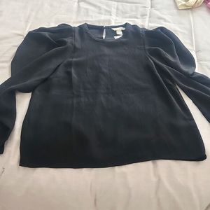 Brand new Long sleeve H&M black blouse.